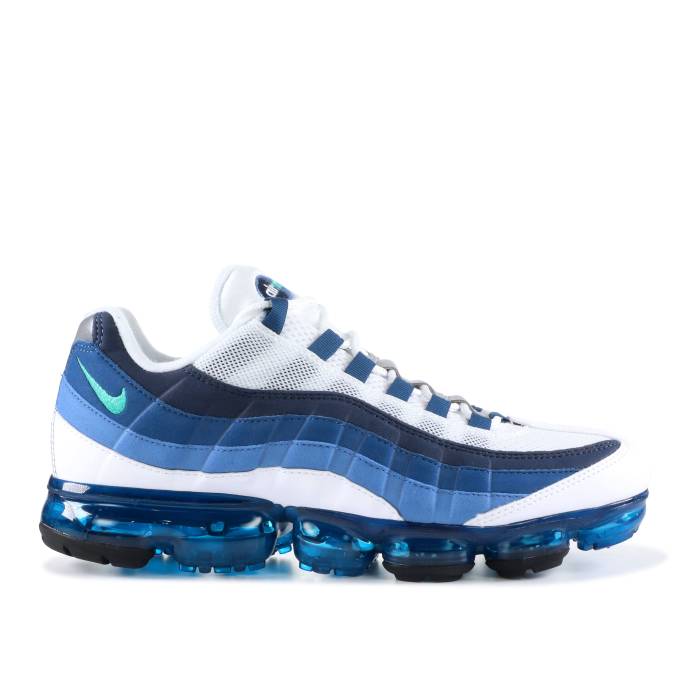 ナイキ Nike 【 Air Vapormax 95 'Slate' Men White/New Green-French Blue-Lake Blue-Obsidian 】 メンズ 白色 ホワイト｜スニケス