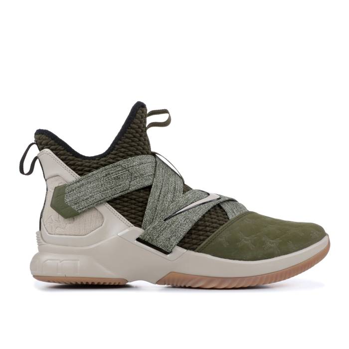 ナイキ Nike 【 Lebron Soldier 12 \u0027Land And Sea\u0027 Men Olive Canvas/String 】 Lebron レブロン ソルジャー メンズ olive オリーブ
