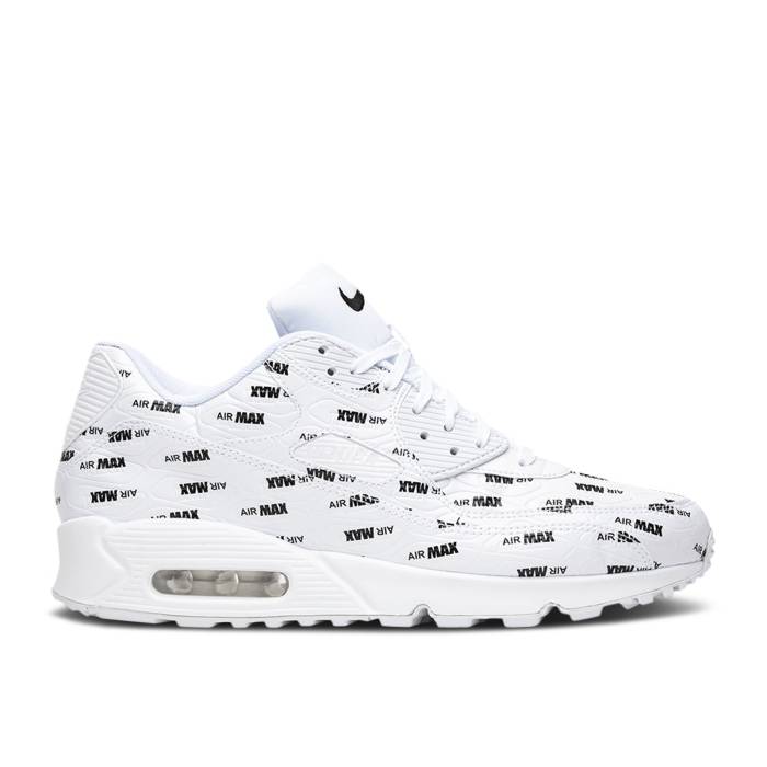 ナイキ Nike 【 Air Max 90 Premium \u0027Just Do It\u0027 Men White/Black 】 マックス Premium 割り増し金 メンズ 白いこと 白いこと 黒いこと 黒いこと