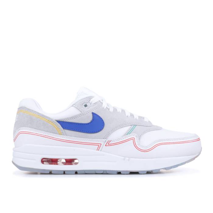 ナイキ Nike 【 Air Max 1 Centre Pompidou By Day Men Pure Platinum/Royal Blue/White 】 マックス メンズ ピュア Platinum プラチナム 青色 ブルー 白色 ホワイト