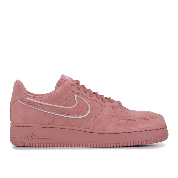 ナイキ Nike 【 Air Force 1 \u002707 Lv8 Suede \u0027Red Stardust\u0027 Men Red Stardust/Red Stardust-Dragon Red-Pink 】 スエード・スウェード メンズ Red 赤・赤いこと