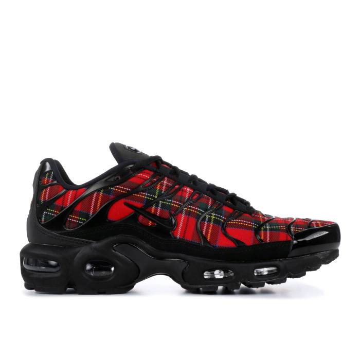 ナイキ Nike 【 Wmns Air Max Plus \u0027Tartan\u0027 Women Black/Black-University Red 】 マックス レディース 黒いこと 黒いこと Red 赤・赤いこと