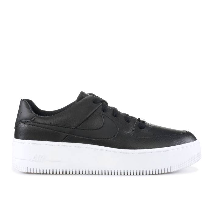 ナイキ Nike 【 Wmns Air Force 1 Sage Low \u0027Black\u0027 Women Black/White 】 レディース 黒いこと 黒いこと 白いこと 白いこと