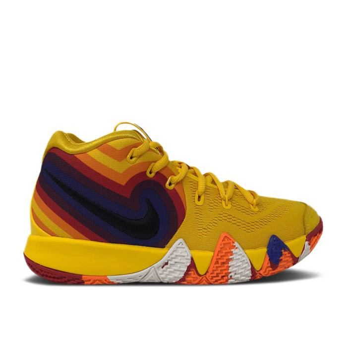 ナイキ Nike 【 Kyrie 4 ガウス \u002770S\u0027 Youth Amarillo/Black-Sail 】 Kyrie カイリー お坊っちゃん キッズ