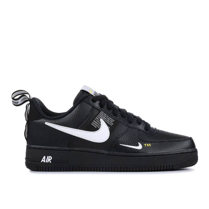 ナイキ Nike 【 Air Force 1 07 Lv8 Overbranding Men Black/White-Black-Tour Yellow 】 メンズ 黒色 ブラック yellow 黄色・イエロー