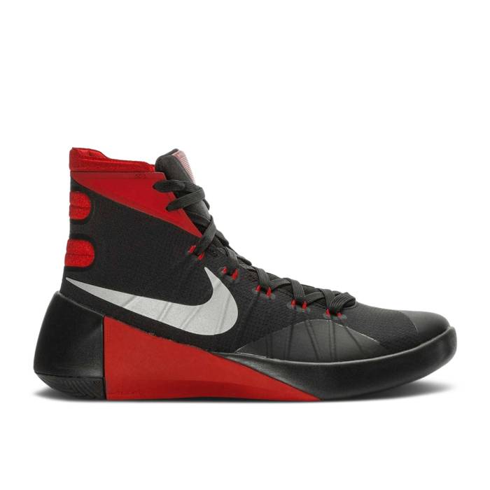 ナイキ Nike 【 Hyperdunk 2015 Men Black/Metallic Silver-University Red 】 Hyperdunk ハイパーダンク メンズ 黒色 ブラック Red 赤・レッド|スニケス