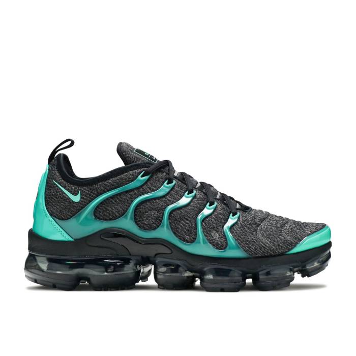 ナイキ Nike 【 Air Vapormax Plus Eagles Men Black/Clear Emerald-Cool Grey-Dark Grey 】 メンズ 黒色 ブラック 灰色 グレー