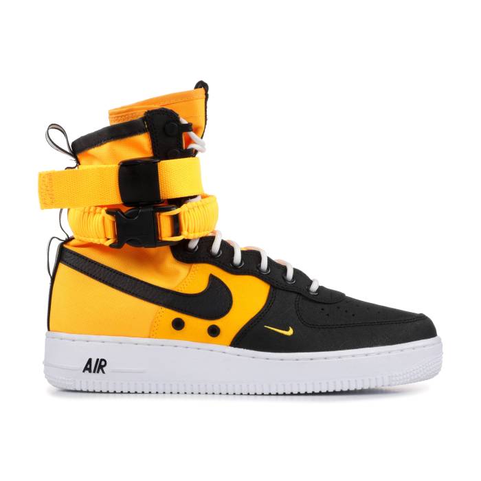 ナイキ Nike 【 Sf Air Force 1 High 'Laser Orange' Men Laser Orange/Black/White 】 ハイ メンズ Laser レーザー orange 橙・オレンジ 黒色 ブラック 白色 ホワイト｜スニケス