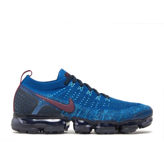 ナイキ Nike 【 Air Vapormax Flyknit 2 Gym Blue Men Gym Blue/Bordeaux-College Navy 】 フライニット メンズ 青色 ブルー 紺色 ネイビー