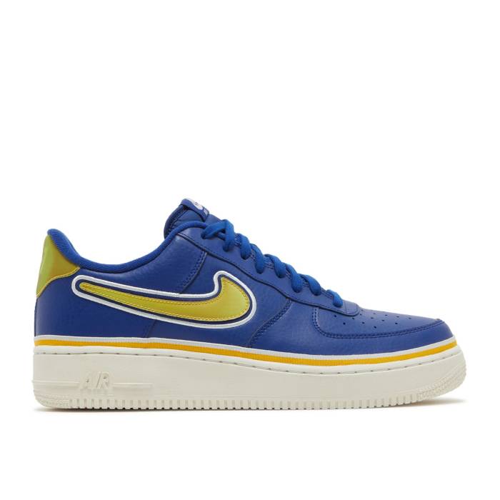 ナイキ Nike 【 Air Force 1 \u002707 Lv8 Sport \u0027Warriors\u0027 Men Deep Royal/University Gold-Off White 】 メンズ ディープ 白いこと 白いこと