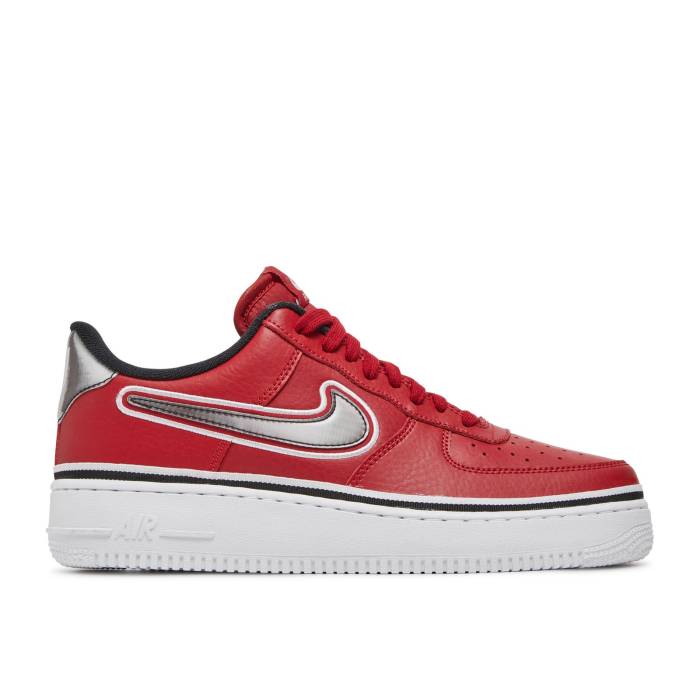 ナイキ Nike 【 Air Force 1 '07 Lv8 Sport 'Bulls' Men Varsity Red/Black-White 】 メンズ Red 赤・レッド｜スニケス