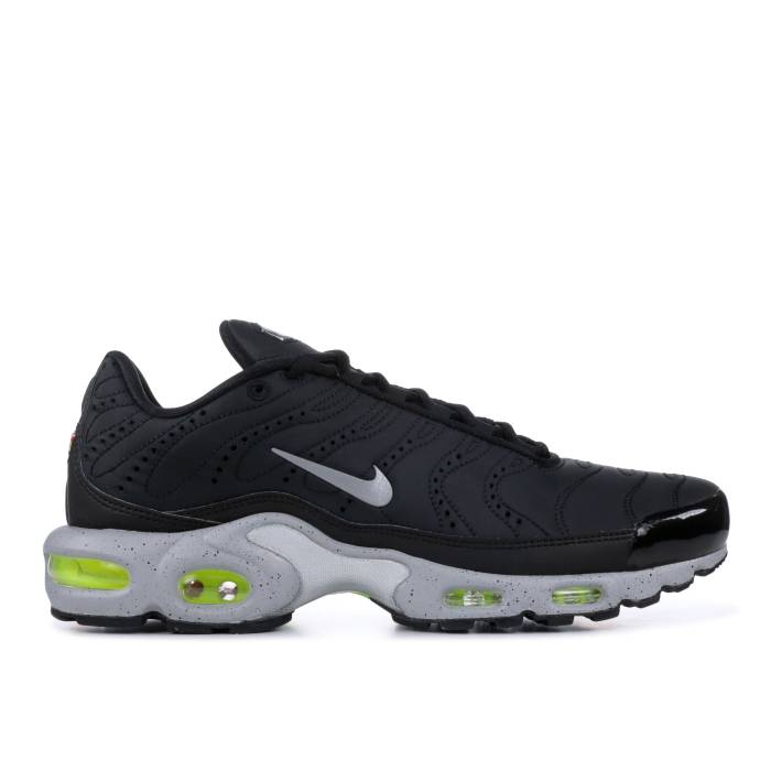 ナイキ Nike 【 Air Max Plus Premium Matte Silver Men Black/Matte Silver-Volt 】 マックス Premium プレミアム メンズ 黒色 ブラック