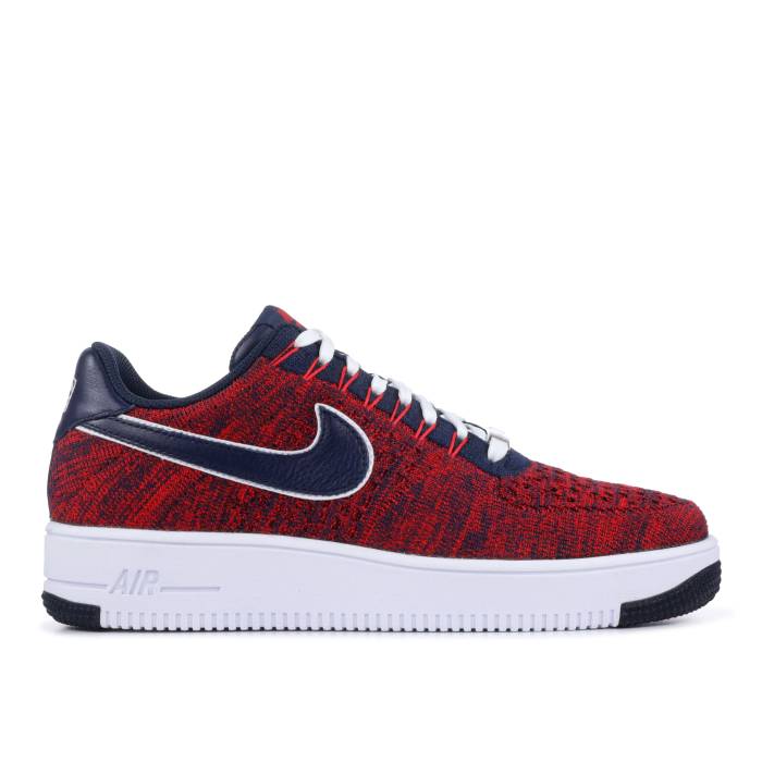 ナイキ Nike 【 Robert Kraft X Air Force 1 Ultra Flyknit Low 'New England Patriots 25Th Anniversary' Men University Red/College Navy 】 ultra ウルトラ フライニット ペイトリオッツ メンズ Red 赤・レッド カレッジ 紺色 ネ｜スニケス