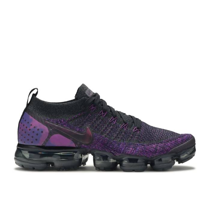 ナイキ Nike 【 Air Vapormax Flyknit 2 Night Purple Men Black/Night Purple 】 フライニット メンズ 黒色 ブラック ナイト Purple 紫・パープル