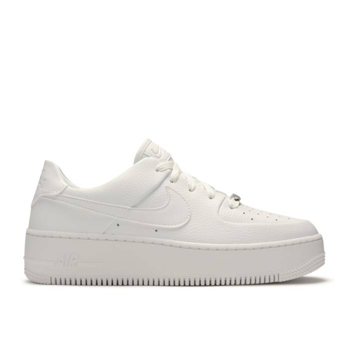 ナイキ Nike 【 Wmns Air Force 1 Sage Low \u0027Triple White\u0027 Women White/White-White 】 レディース 白いこと 白いこと