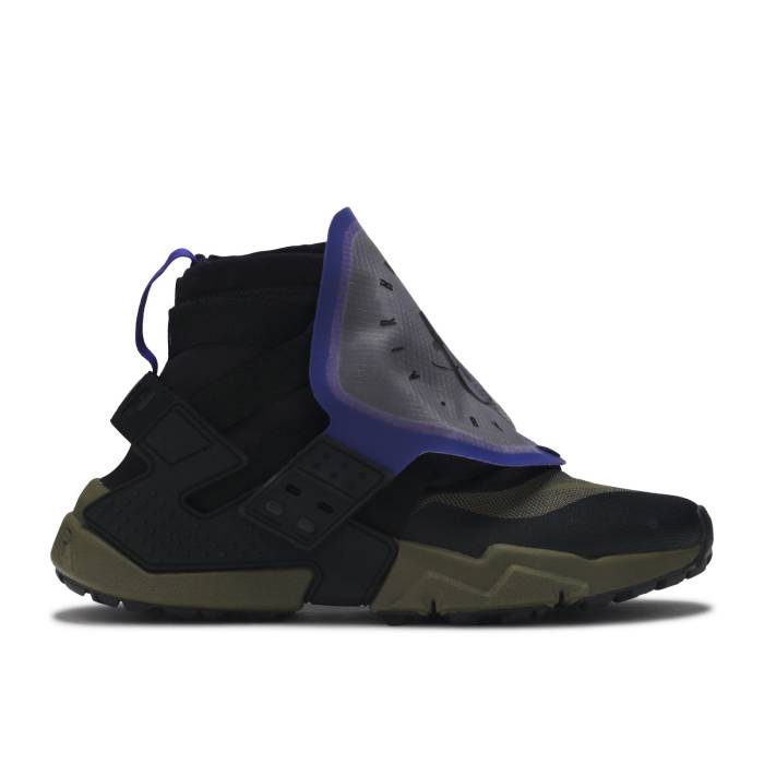 ナイキ Nike 【 Air Huarache Gripp Qs \u0027Black Olive\u0027 Men Black/Olive Canvas 】 Huarache ハラチ メンズ 黒いこと 黒いこと olive オリーブ