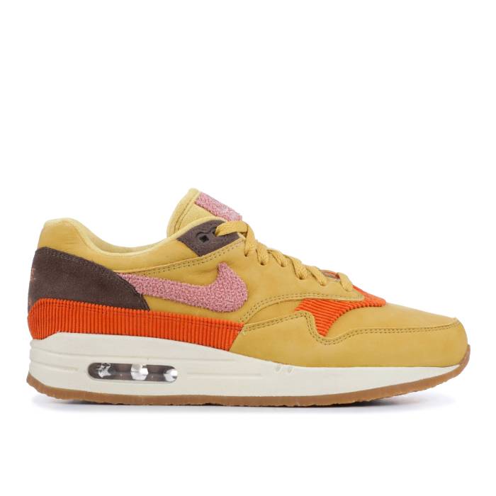 ナイキ Nike 【 Air Max 1 Premium 'Crepe Pack - Bacon' Men Wheat Gold/Rust Pink/Baroque Brown 】 マックス Premium プレミアム メンズ ウィート ゴールド pink ピンク 茶色 ブラウン