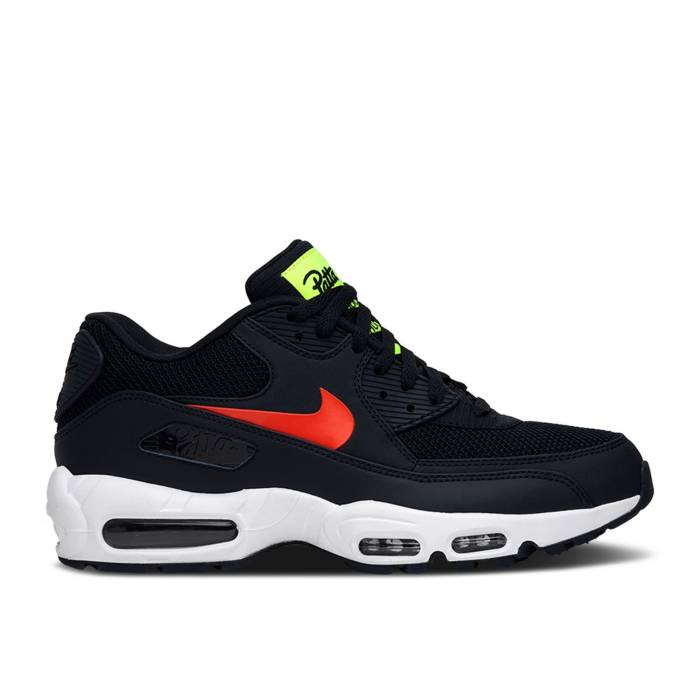ナイキ Nike 【 Patta X Air Max 95/90 \u0027Publicity. Publicity. Wohooooow!\u0027 Men Dark Obsidian/Habanero Red-White 】 マックス メンズ