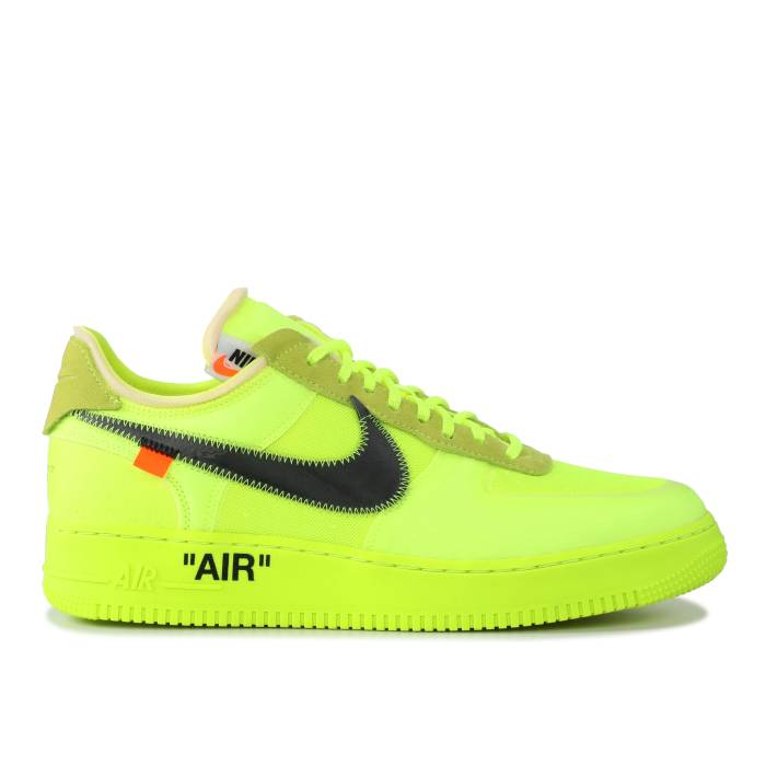 ナイキ Nike 【 Off-White X Air Force 1 Low Volt Men Volt/Cone-Black-Hyper Jade 】 オフホワイト メンズ 翡翠・ジェード