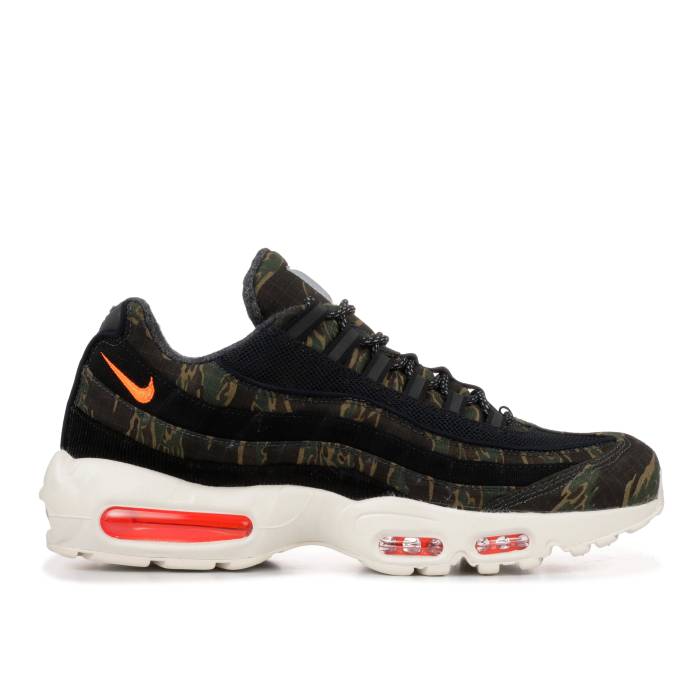 ナイキ Nike 【 Carhartt Wip X Air Max 95 \u0027Camo\u0027 Men Black/Sail-Total Orange 】 マックス メンズ 黒いこと 黒いこと orange 橙・オレンジ色