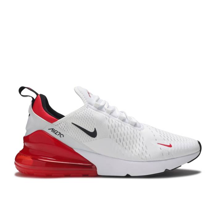 ナイキ Nike 【 Air Max 270 \u0027University Red\u0027 Men White/Black-University Red 】 マックス メンズ 白いこと 白いこと Red 赤・赤いこと