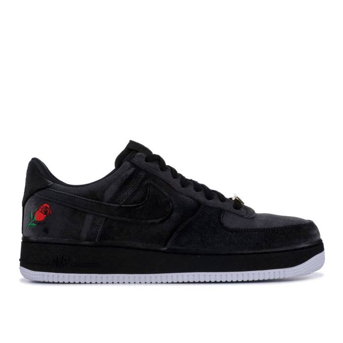 ナイキ Nike 【 Air Force 1 07 Qs \u0027Velvet Rose\u0027 Men Black/Black-White 】 メンズ 黒いこと 黒いこと