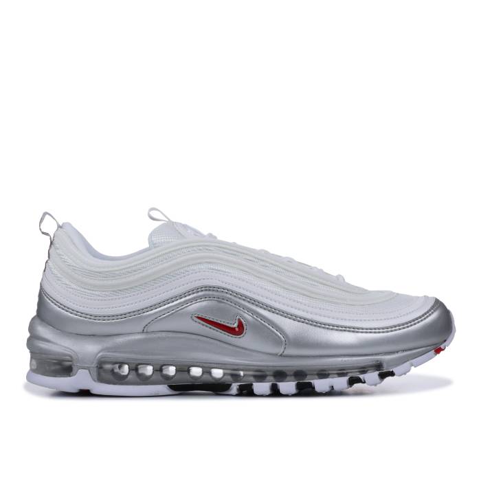 ナイキ Nike 【 Air Max 97 Qs B-Sides White Silver Men White/Varsity Red-Metallic Silver-Black 】 マックス 白色 ホワイト メンズ 白色 ホワイト