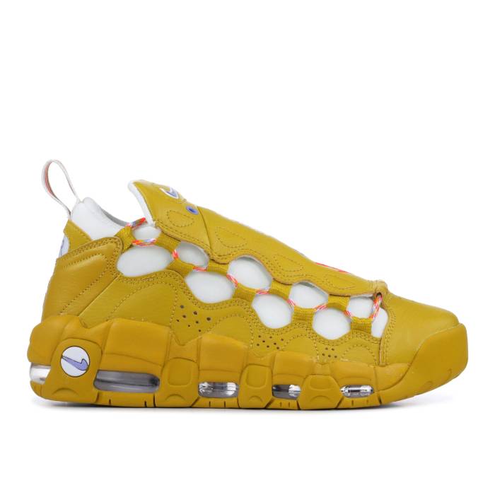 ナイキ Nike 【 Wmns Air More Money \u0027Meant To Fly\u0027 Women Dark Citron/ Twilght-Pulse White 】 レディース 白いこと 白いこと