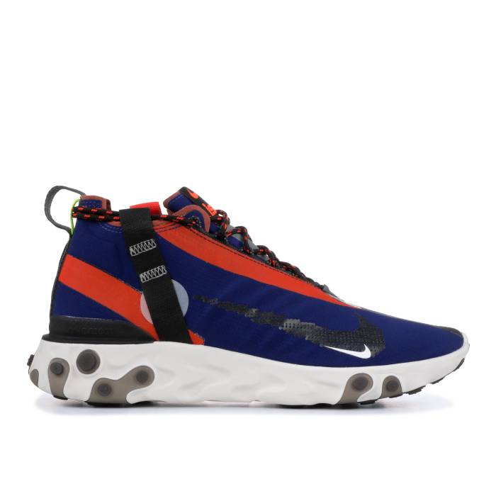 ナイキ Nike 【 React Runner Mid Wr Ispa \u0027Blue Void\u0027 Men Blue Void/Black-Team Orange 】 リアクト ミッド メンズ 青味 青み orange 橙・オレンジ色