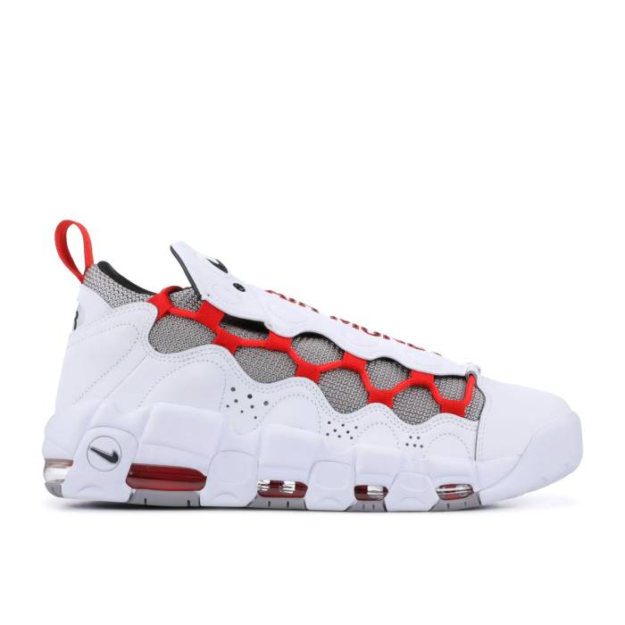 ナイキ Nike 【 Air More Money Habanero Red Men White/Habanero Red-Atmosphere Grey-Black 】 メンズ 白色 ホワイト