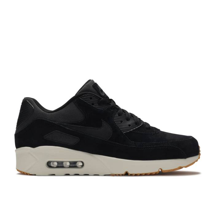 ナイキ Nike 【 Air Max 90 Ultra 2.0 Leather \u0027Black Gum\u0027 Men Black/Black-Light Bone-Gum Med Brown 】 マックス ultra ウルトラ なめし革 メンズ 黒いこと 黒いこと 赤銅色 赤銅色