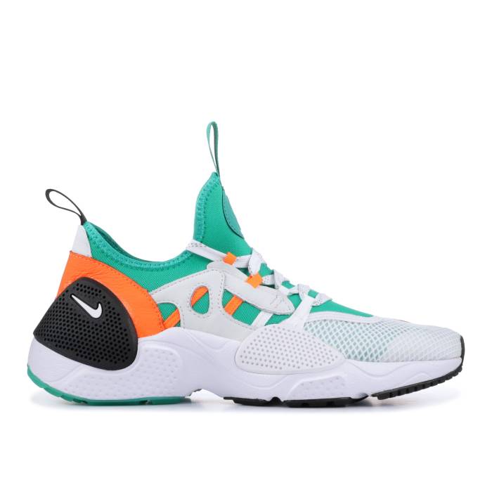 ナイキ Nike 【 Air Huarache E.d.g.e Txt \u0027Clear Emerald\u0027 Men White/Clear Emerald-Total Orange 】 Huarache ハラチ メンズ 白いこと 白いこと orange 橙・オレンジ色