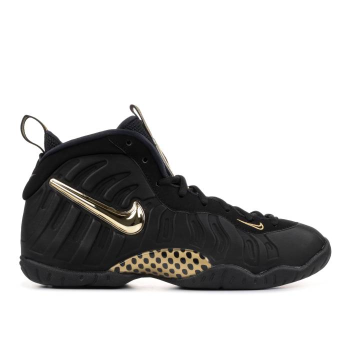 ナイキ Nike 【 Air Foamposite Pro ガウス \u0027Black Metallic Gold\u0027 Youth Black/Metallic Gold 】 Foamposite フォームポジット 労働者階級 御坊っちゃん キッズ 黒いこと 黒いこと ゴールド キッズファッション-靴-スニーカー