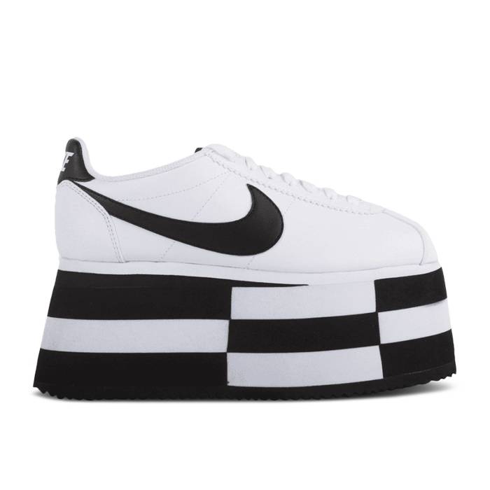 ナイキ Nike 【 Comme Des Garcons X Wmns Cortez Check White Women White/Black 】 コルテッツ レディース 白色 ホワイト 黒色 ブラック