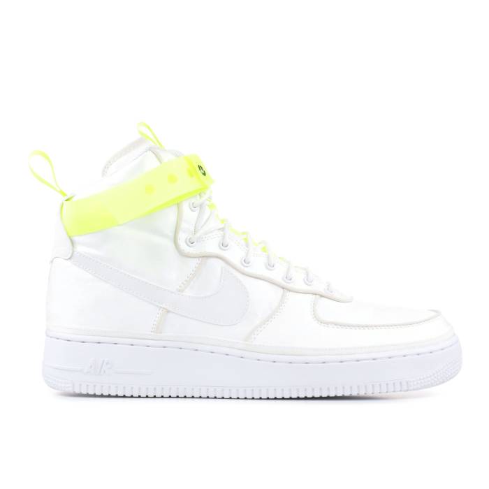 ナイキ Nike 【 Magic Stick X Air Force 1 High \u002707 \u0027Vip\u0027 Men White/White-Volt-Black 】 神通力 御機嫌 メンズ 白いこと 白いこと