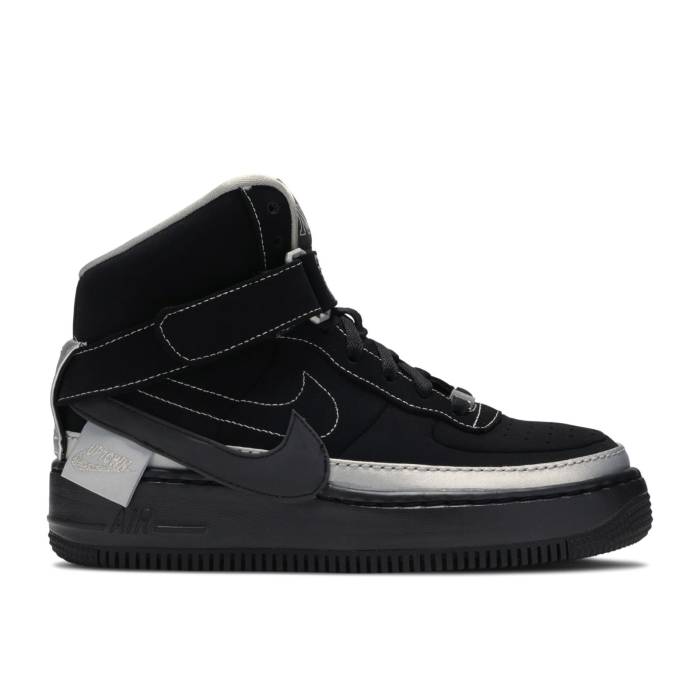 ナイキ Nike 【 Rox Brown X Wmns Air Force 1 Jester High Xx \u0027Nyc\u0027 Women Black/Black-Metallic Silver 】 赤銅色 赤銅色 ご機嫌 レディース 黒いこと 黒いこと Silver しろがね色・しろがね色