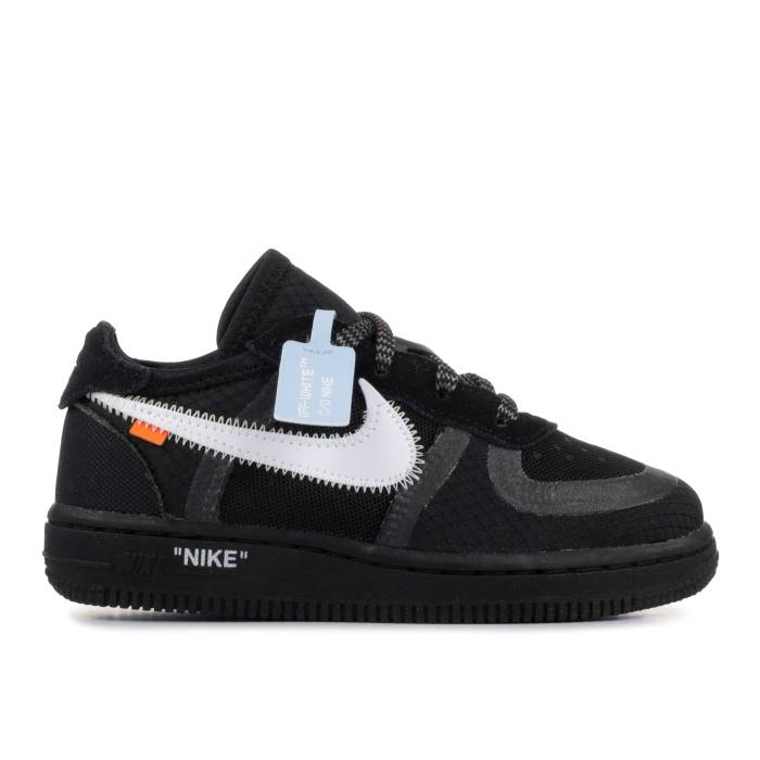 ナイキ Nike 【 Off-White X Air Force 1 Low Td \u0027Black\u0027 Infant Black/White-Cone-Black 】 オフホワイト ベビー 黒色 ブラック