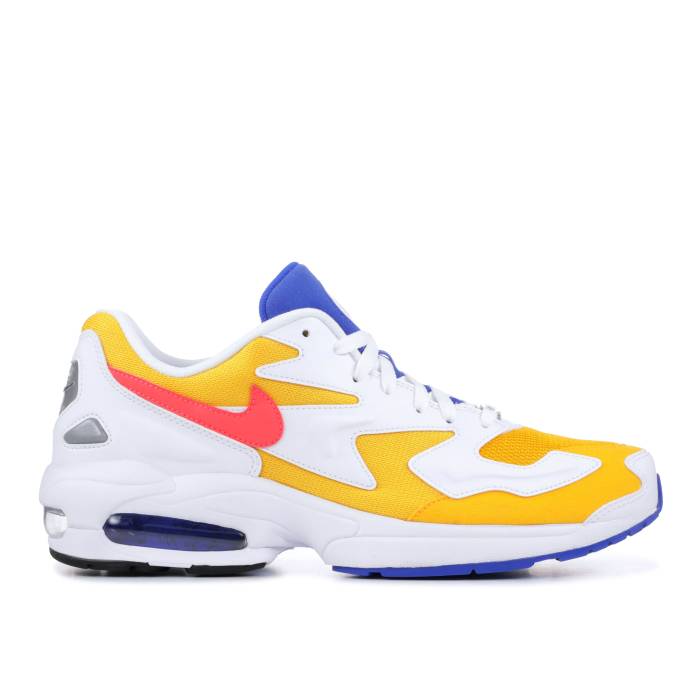 ナイキ Nike 【 Air Max 2 Light \u0027University Gold\u0027 Men University Gold/Flash Crimson-Racer Blue 】 マックス メンズ ゴールド 青碧 青碧