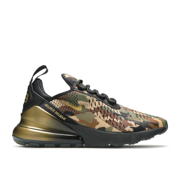 ナイキ Nike 【 Air Max 270 Gs 'Doernbecher' 2018 Youth Black/Medium Olive-Fauna Brown-Metallic Gold 】 マックス ジュニア キッズ 黒色 ブラック ゴールド
