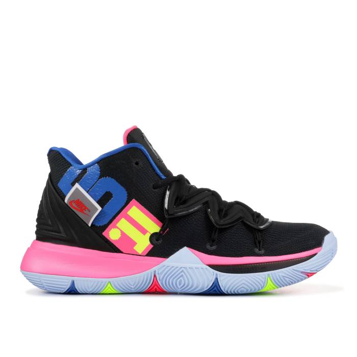 ナイキ Nike 【 Kyrie 5 \u0027Just Do It\u0027 Men Black/Volt-Hyper Pink 】 Kyrie カイリー メンズ 黒いこと 黒いこと pink サクラ色 メンズ靴-スニーカー-靴