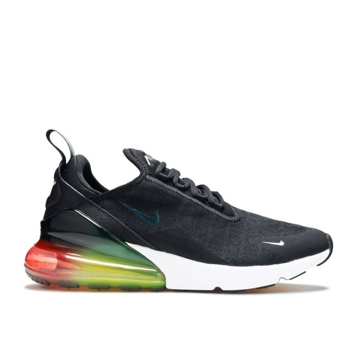 ナイキ Nike 【 Air Max 270 Se Rainbow Heel Men Black/Black-Laser Orange 】 マックス メンズ 黒色 ブラック orange 橙・オレンジ