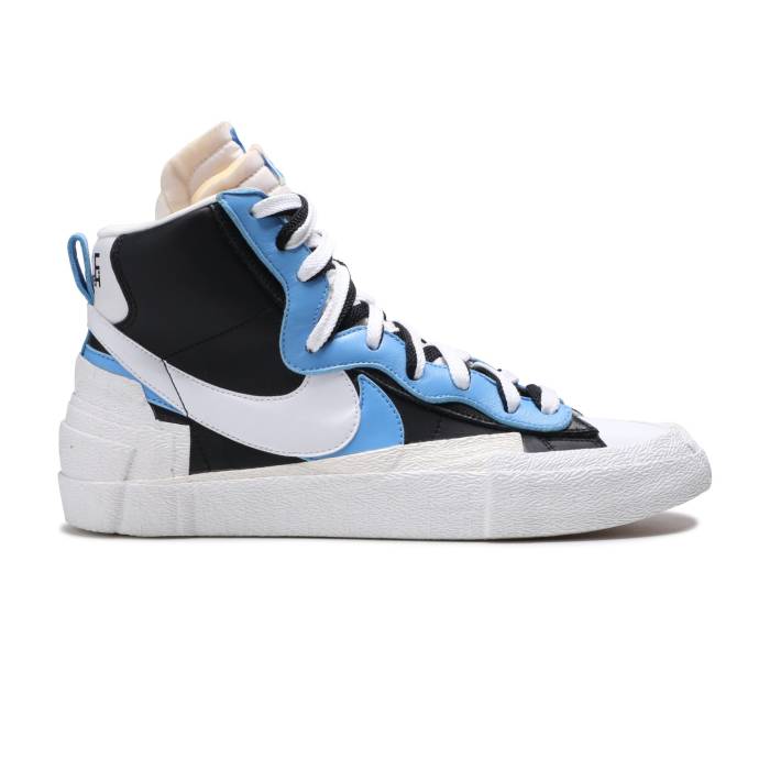 ナイキ Nike 【 Sacai X Blazer Mid \u0027Black Blue\u0027 Men Black/University Blue/Sail/White 】 ブレイザー ミッド メンズ 黒いこと 黒いこと 青み 青色 白いこと 白いこと