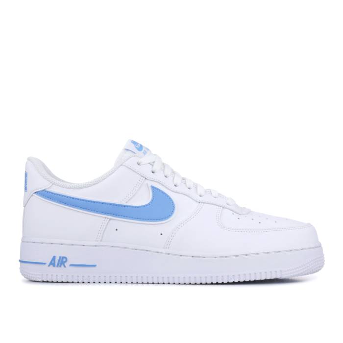 ナイキ Nike 【 Air Force 1 \u002707 Low \u0027University Blue\u0027 Men White/University Blue 】 メンズ 白いこと 白いこと 青碧 青碧