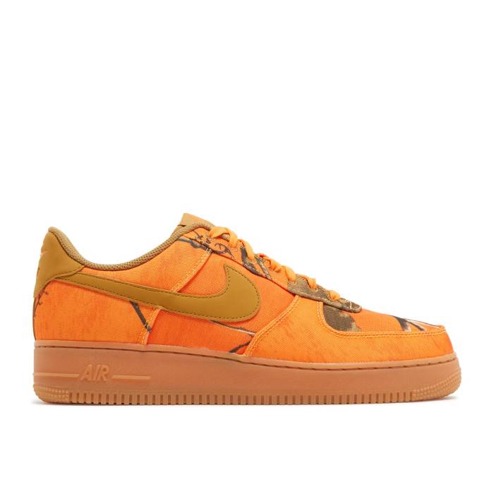 ナイキ Nike 【 Realtree X Air Force 1 Low \u0027Orange Camo\u0027 Men Orange Blaze/Wheat-Gum Medium Brown 】 メンズ orange 橙・オレンジ色 赤銅色 赤銅色