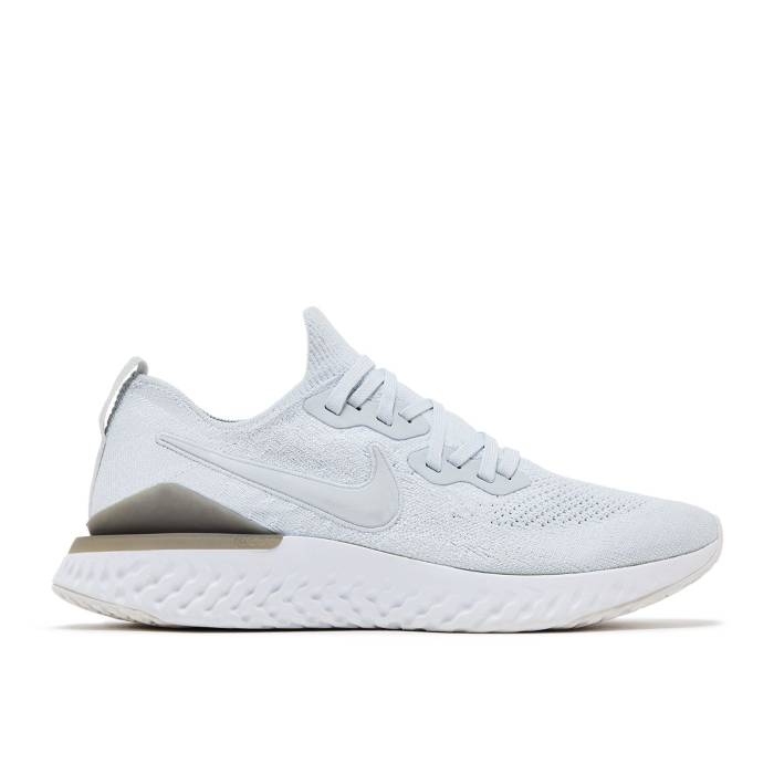 ナイキ Nike 【 Epic React Flyknit 2 Pure Platinum Men Pure Platinum/Pure Platinum-Wolf Grey-White 】 Epic エピック リアクト フライニット メンズ ピュア Platinum プラチナム