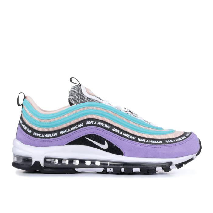 ナイキ Nike 【 Air Max 97 \u0027Have A  Day\u0027 Men Space Purple/White-Black-Washed Coral 】 マックス メンズ Purple 紫・パープル スニーカー-靴-メンズ靴
