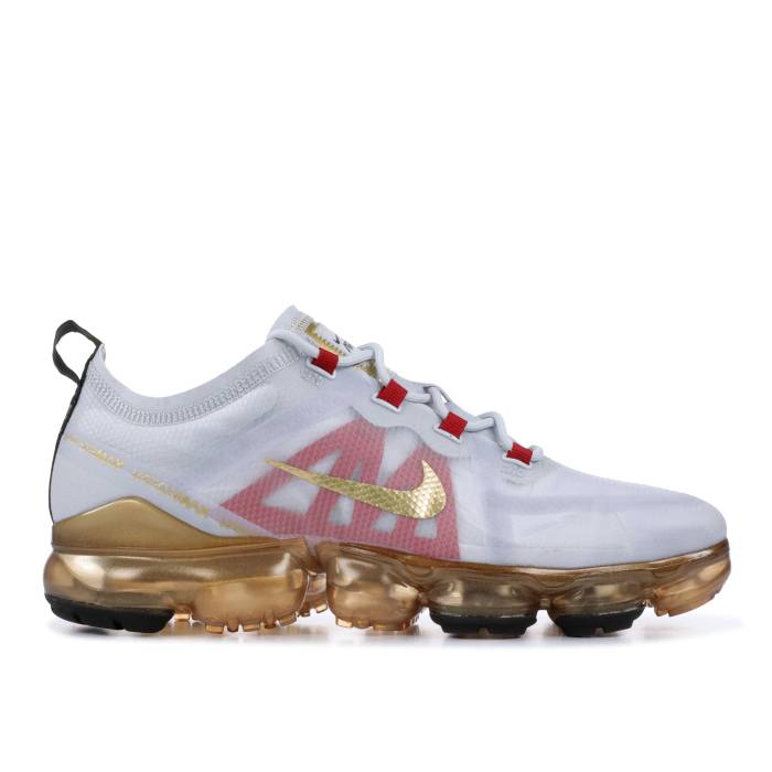 ナイキ Nike 【 Air Vapormax 2019 Chinese New Year Men Pure Platinum/Metallic Gold-Gym Red 】 メンズ ピュア Platinum プラチナム Red 赤・レッド