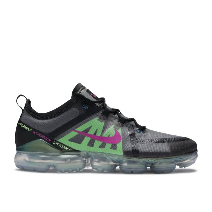 ナイキ Nike 【 Air Vapormax 2019 Prm \u0027Fuchsia Lime\u0027 Men Black/Active Fuchsia-Photo Blue-Lime Blast-Wolf Grey 】 メンズ 黒いこと 黒いこと 薄墨色 薄墨色
