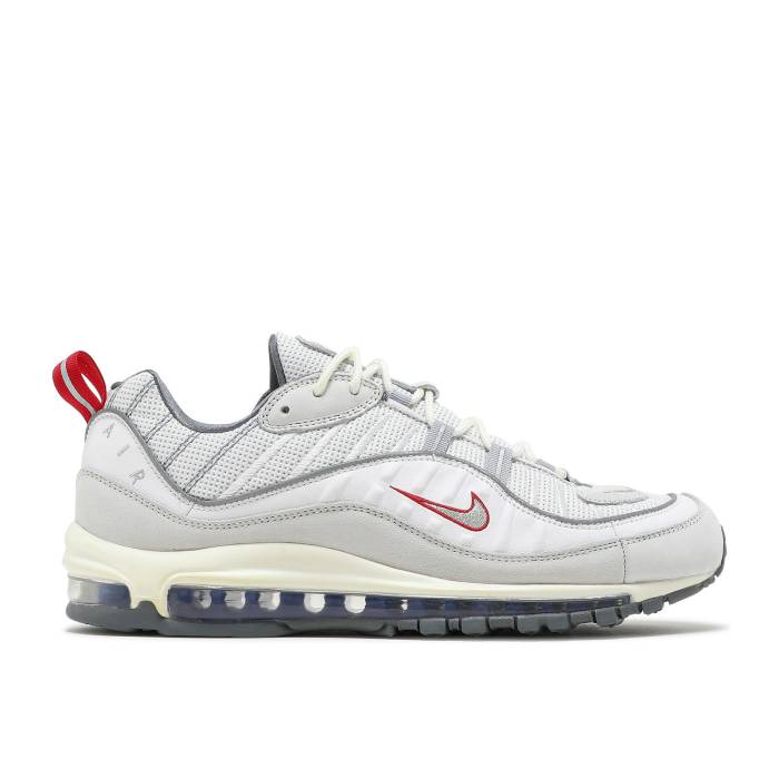 ナイキ Nike 【 Air Max 98 \u0027Summit White\u0027 Men Summit White/Metallic Silver 】 マックス メンズ 白いこと 白いこと Silver しろがね色・しろがね色