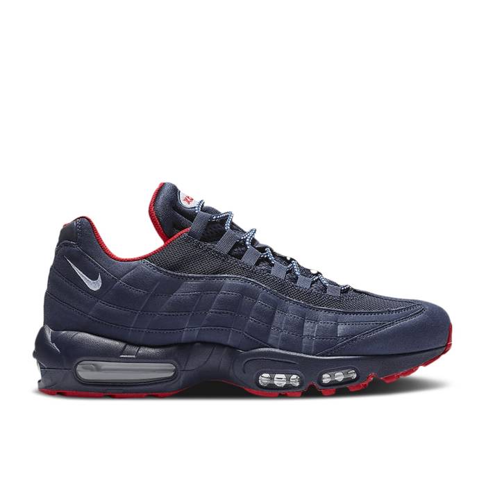 ナイキ Nike 【 Air Max 95 Premium \u0027Navy Red\u0027 Men Midnight Navy/University Red-White 】 マックス Premium 割り増し金 メンズ 紺色 米国海軍